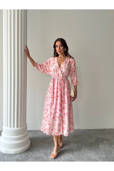 KADIN YENİ SEZON YAZLIK UZUN KETEN ELBİSE