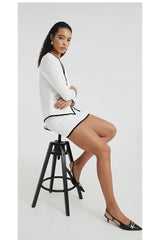 Kadın Yeni Sezon Best Seller Triko Ceket Etek İkili Takım