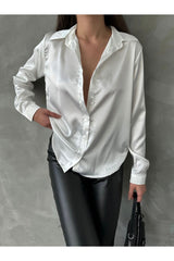 KADIN YENİ SEZON SATEN GÖMLEK 777