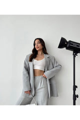 Aec Prive Kadın Çizgili Blazer Ceket - Şık ve Rahat