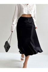 KADIN YENİ SEZON TRENDİ SATEN ETEK 777