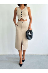 Women's New Season Vest Skirt Set 777
