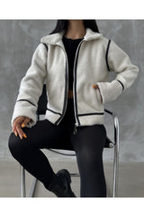 KADIN YENİ SEZON TRENDİ PREMİUM KALİTE PELUŞ MONT 555