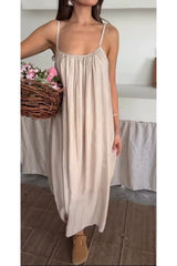 Aec Prive Kadın Yazlık Uzun Elbise - Şık Beyaz Tasarım