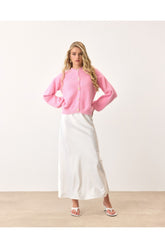 Aec Prive Kadın Pembe Yumuşak Hırka Modası