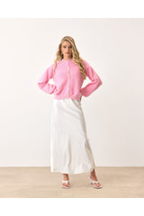 Aec Prive Kadın Pembe Yumuşak Hırka Modası