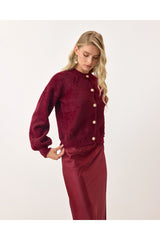 Aec Prive Kadın Pembe Yumuşak Hırka Modası