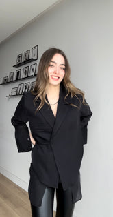 Aec Prive Kadın Couture Tül Detaylı Özel Tasarım Ceket -56699 ( Kahverengi Ön Sipariştir. Kargoya verilme tarihi : 06.03.2026)