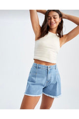 Kadın Taş Yüksek Bel Fitilli Ispanyol Paça Tayt Pantolon