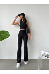 Ribbed Crop Top Tank Top