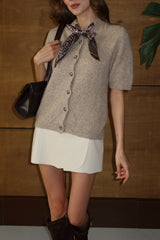 Aec Prive Kadın Kısa Kollu Yumoş Flarlı Kazak