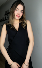 Aec Prive Kadın İnce Gösteren Yelek Pantolon Takım- 3343