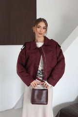 Aec Prive Kadın Süet Bomber Ceket - Rahat ve Şık