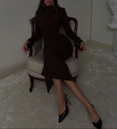 Aec Prive Kadın Yeni Sezon Taş Detaylı Zarif Elbise