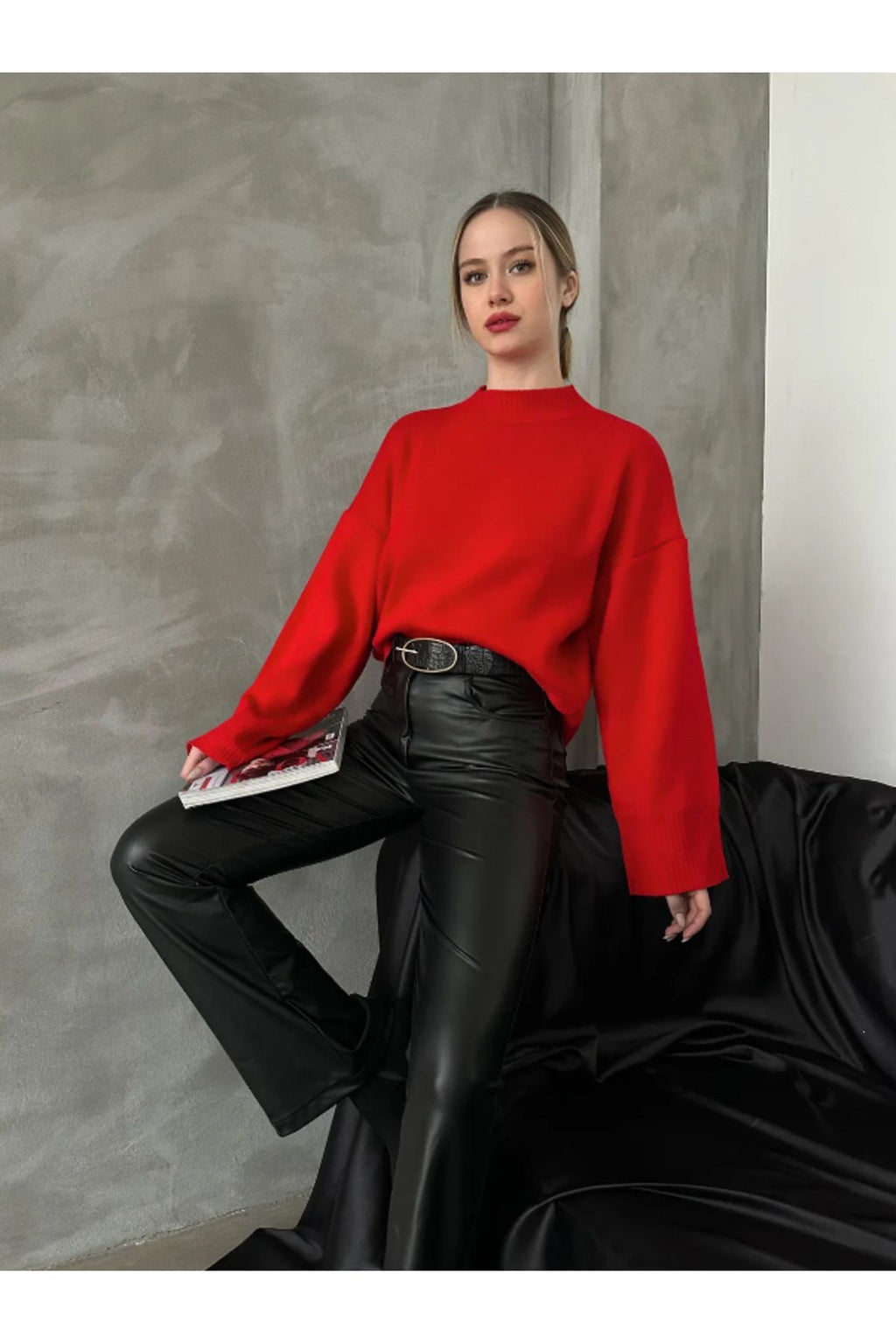 Women's New Season Premium Red Quality Sweater 7777