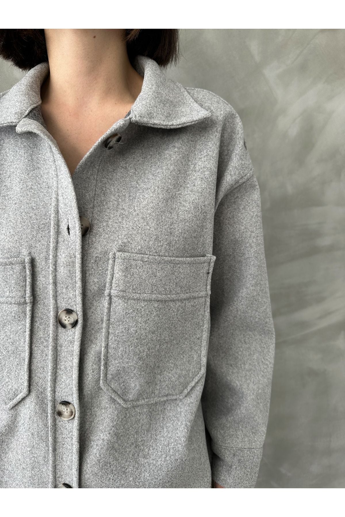 WOMEN'S LONG OVERSIZED CACHET SHIRT 7777