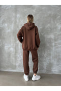 WOMEN'S NEW SEASON PREMIUM QUALITY INTERIOR CHARGED SWEATSHIRT TRACKSUIT SET 7777