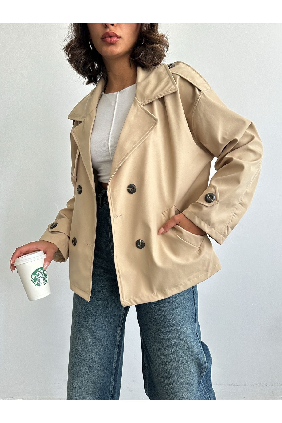 Aec Prive Women's Lined Trench Coat - Stylish and Comfortable