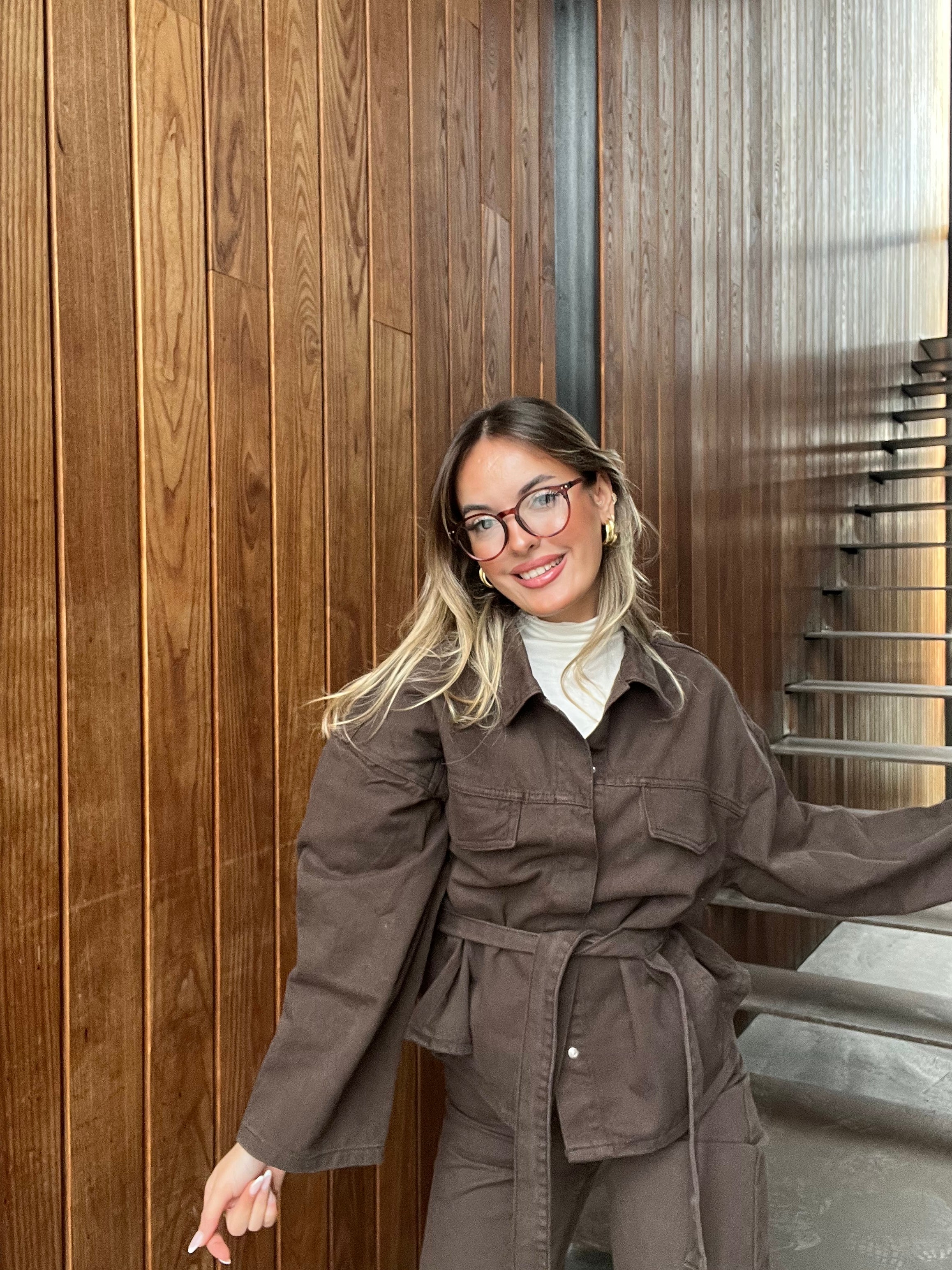 Aec Prive Women's Stylish Design Denim Jacket and Pants Set