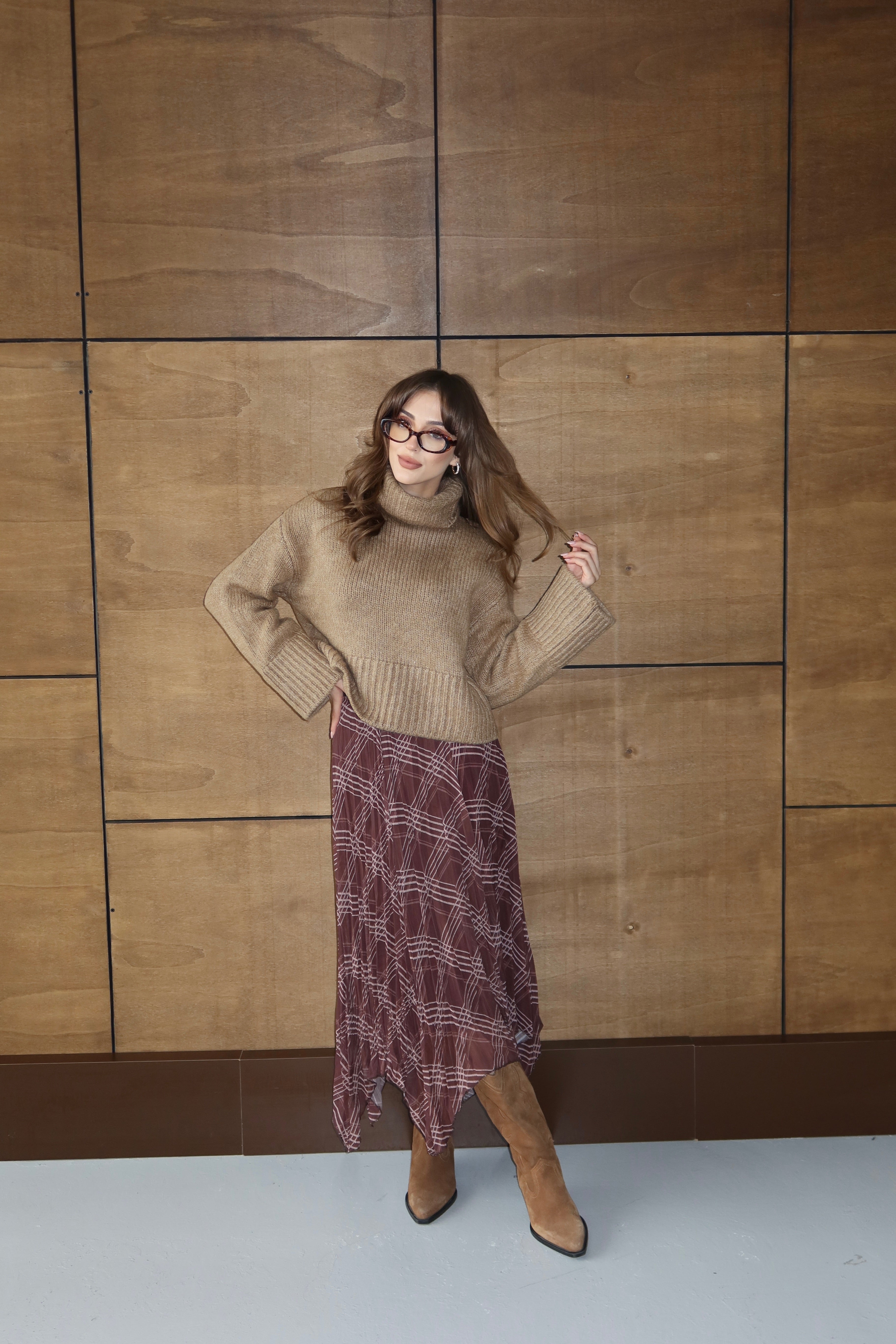 Aec Prive Women's Vintage Asymmetrical Skirt