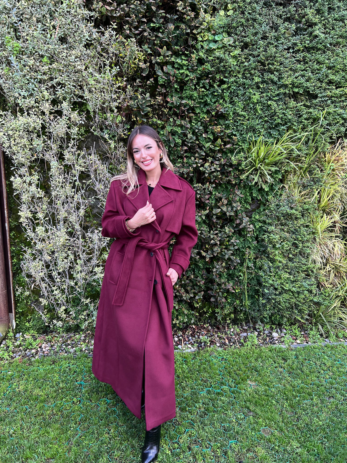 Aec Prive Kadın Premium Kalite Kaşe Kaban