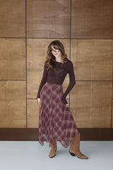 Aec Prive Kadın Vintage Asimetrik Etek