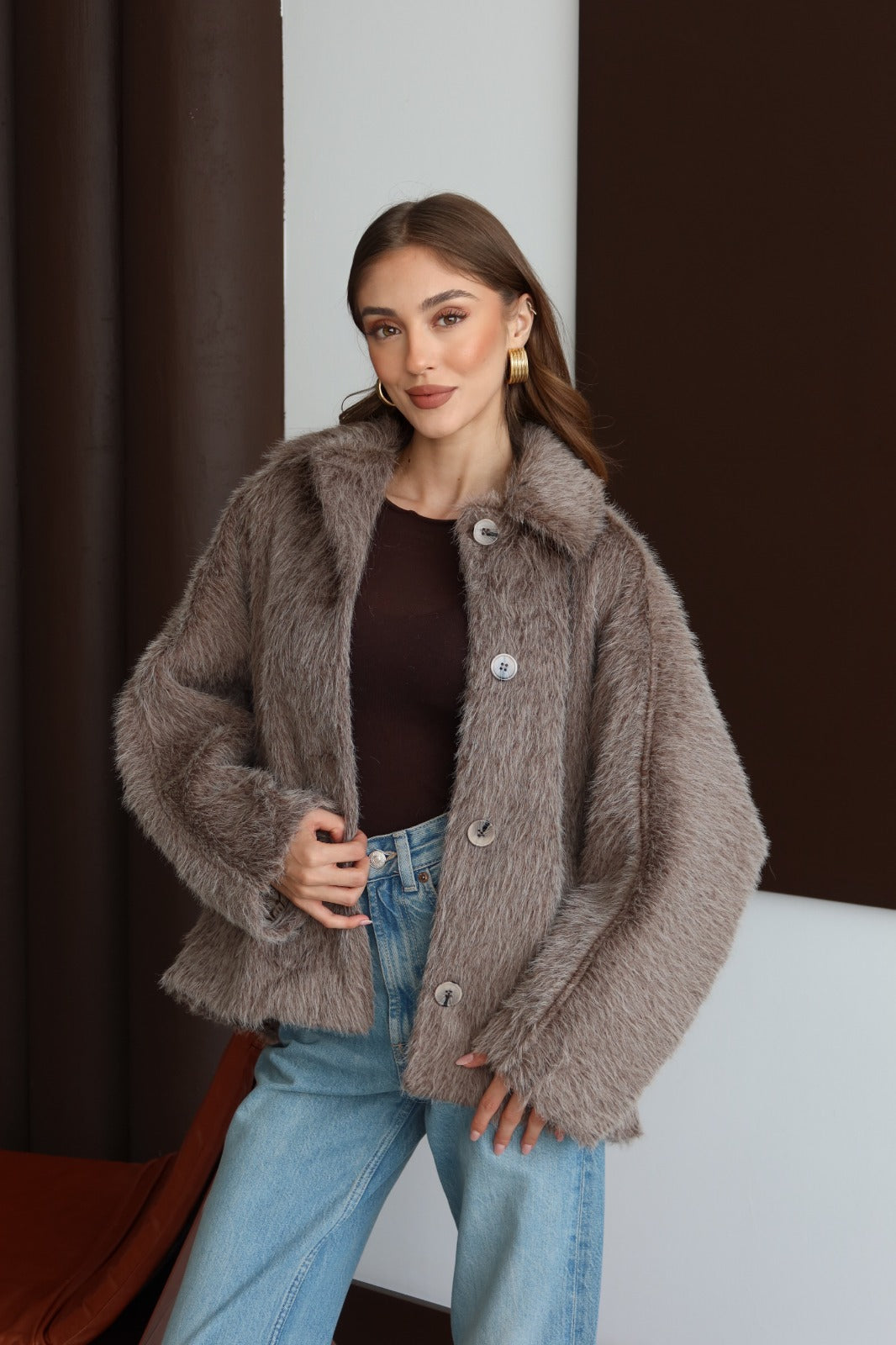 Aec Prive Kadın Kaşe Kaban Ceket - Rahat ve Şık