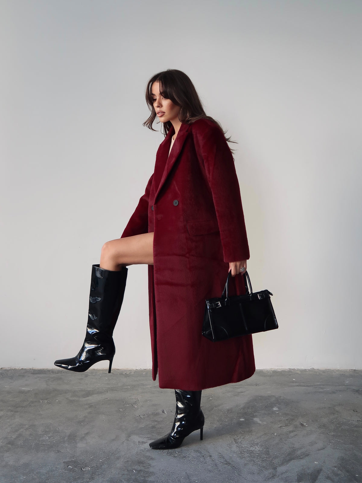 Aec Prive Kadın Kaşmir Kaşe Kaban - Şık ve Konforlu