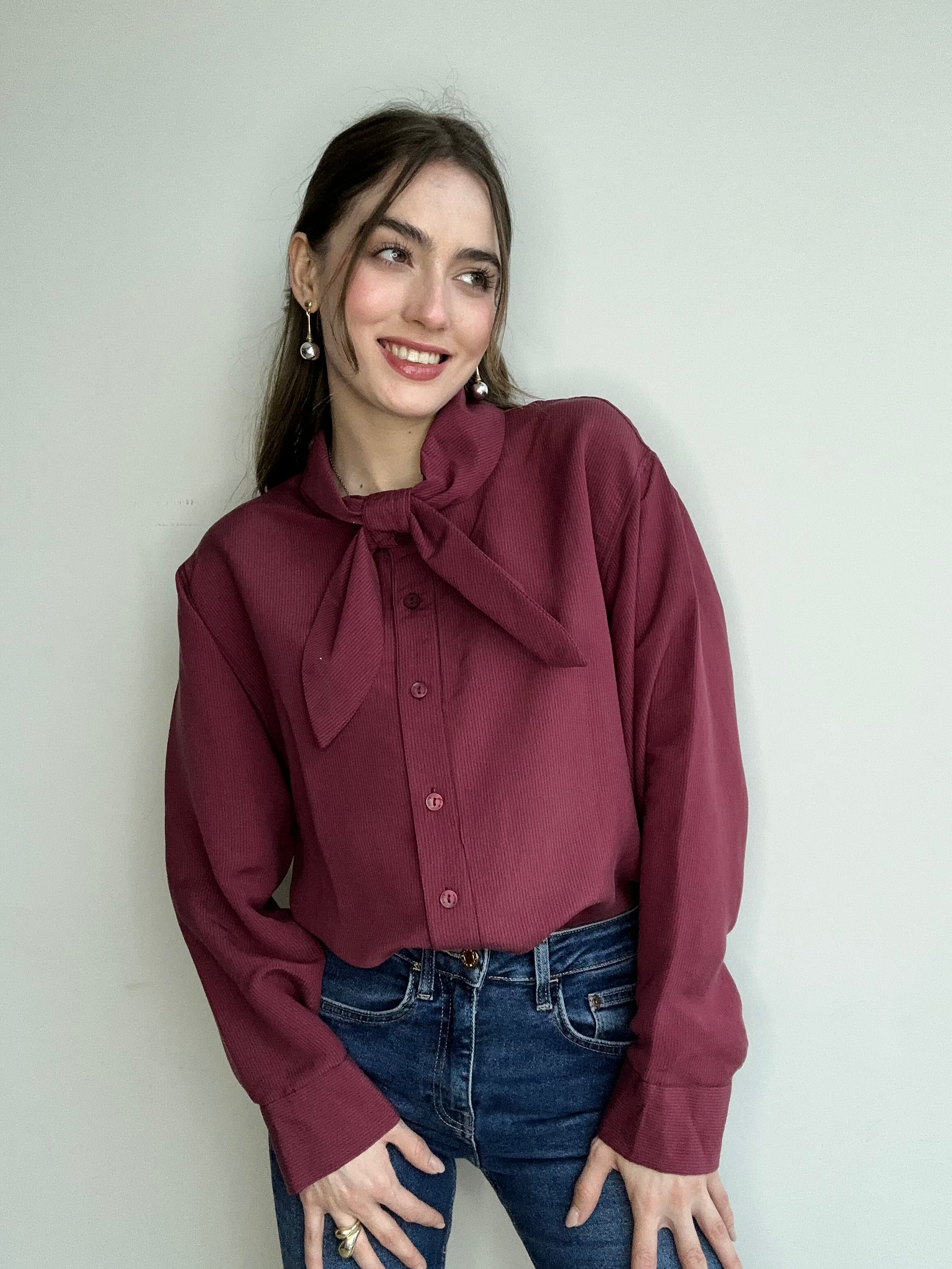 Aec Prive Lina Cotton Shirt with Ribbon Detail - 44122