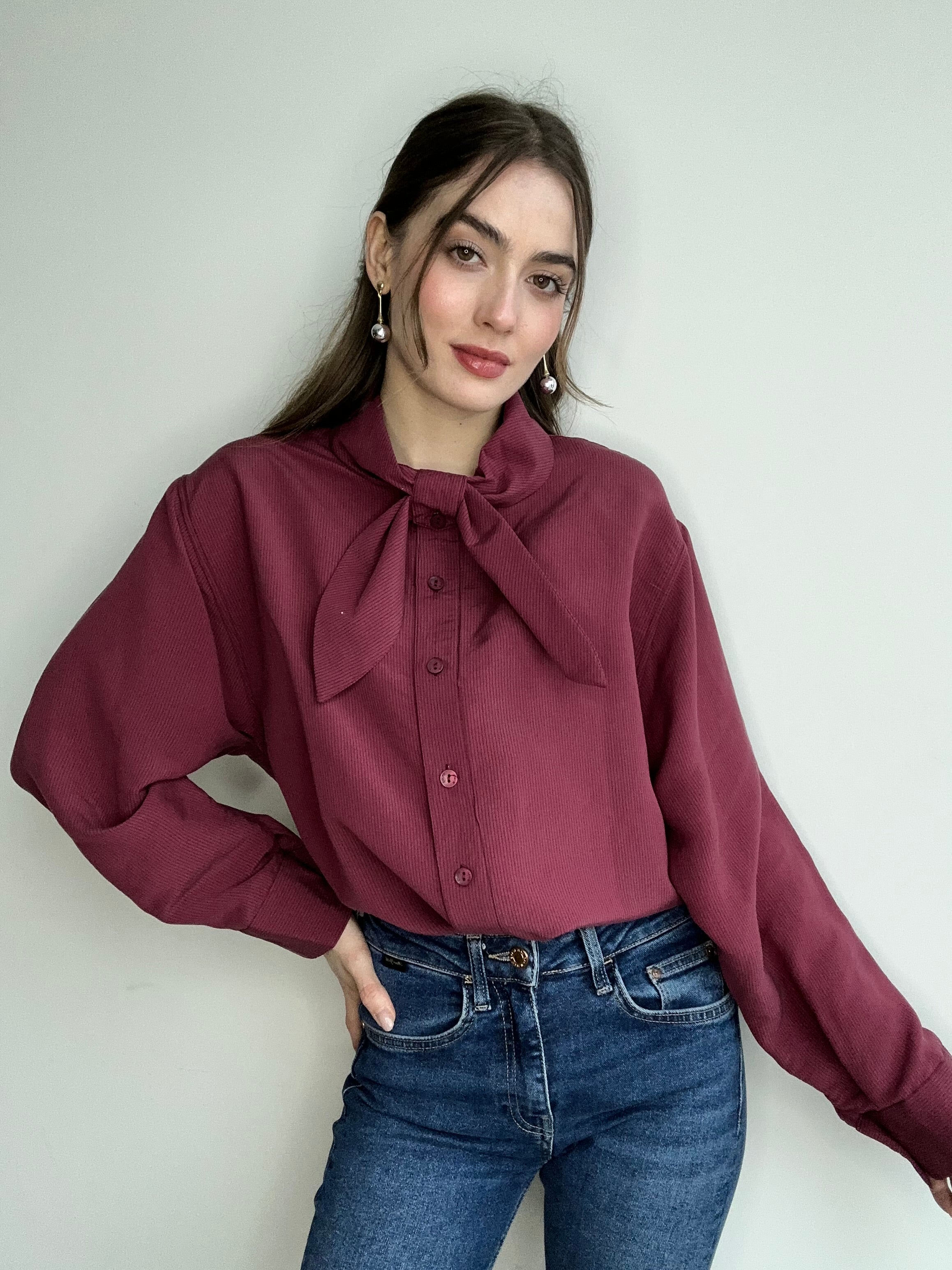 Aec Prive Lina Cotton Shirt with Ribbon Detail - 44122