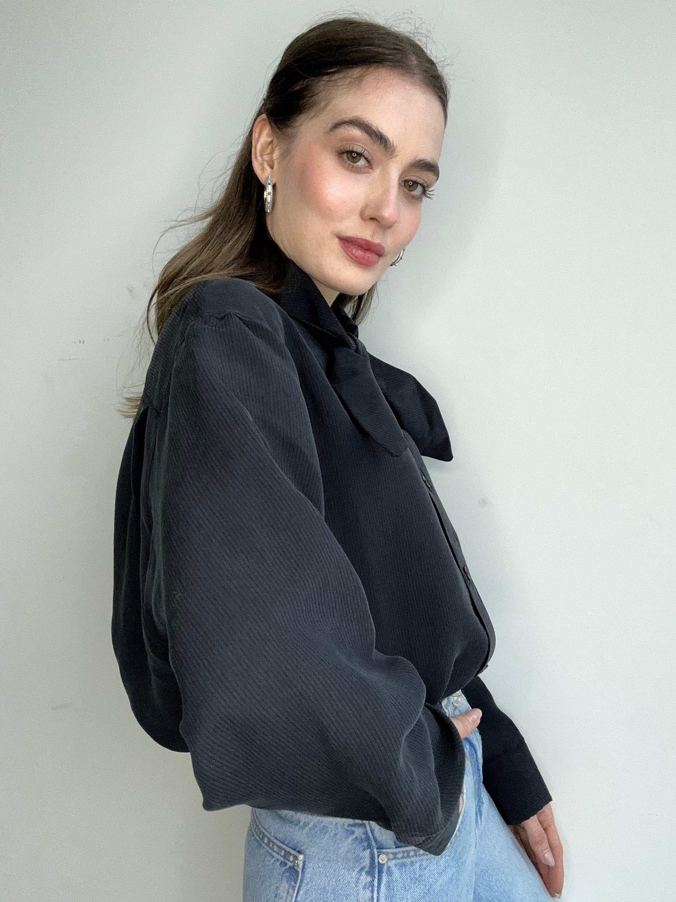 Aec Prive Lina Cotton Shirt with Ribbon Detail - 44122