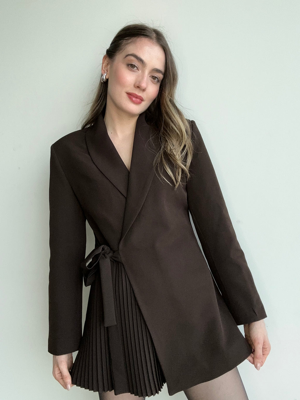 Aec Prive Kadın Couture Pilise Detaylı Özel Tasarım Ceket – 566100