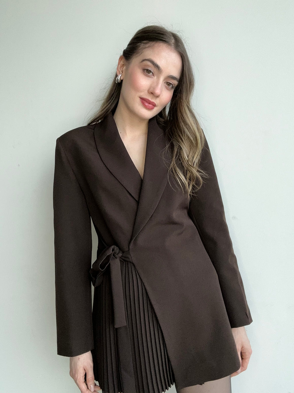 Aec Prive Kadın Couture Pilise Detaylı Özel Tasarım Ceket – 566100