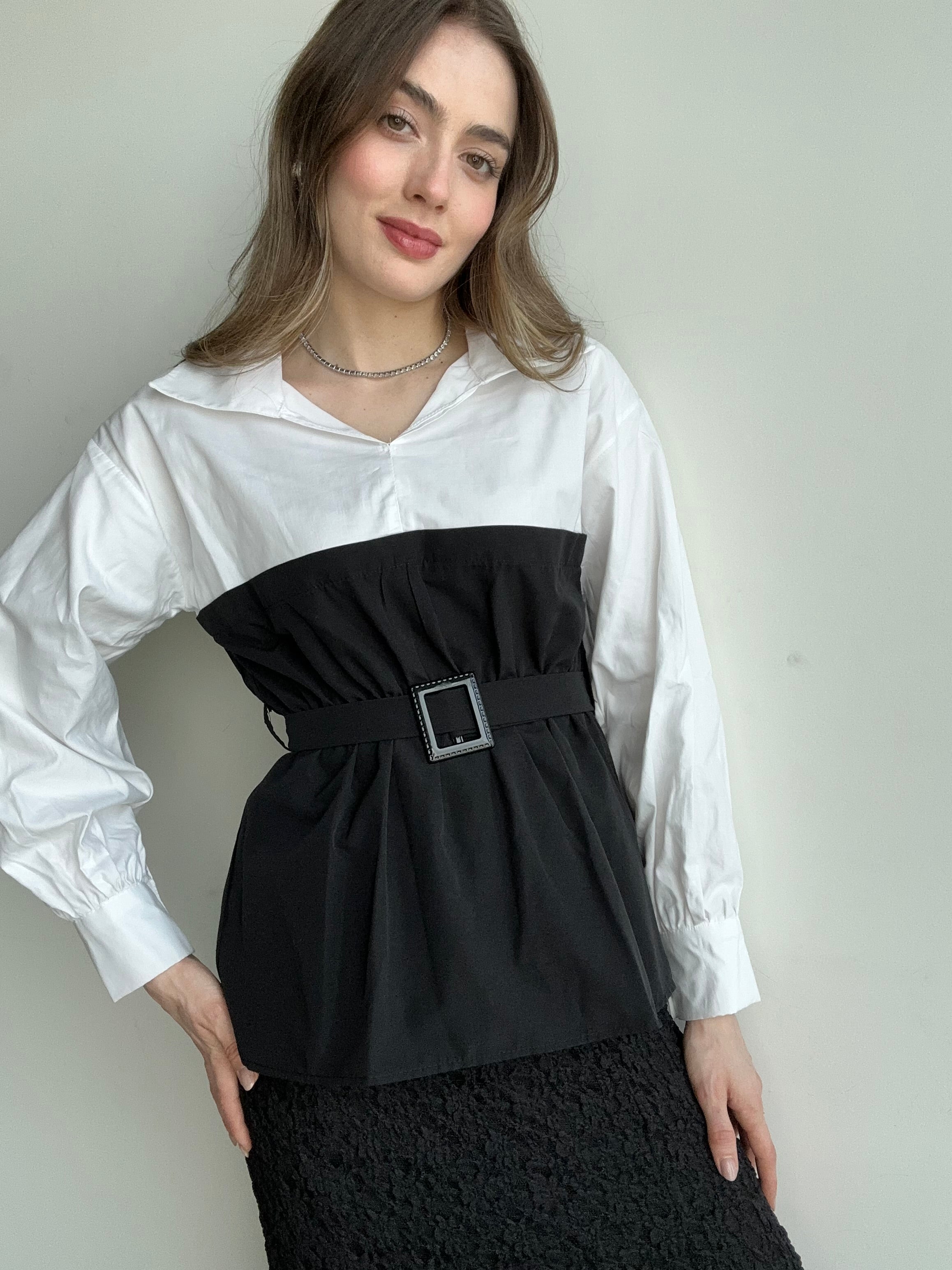 Aec Prive Women's Venesia Belted Shirt - 22492