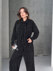 Aec Prive Taş Detaylı Kadın Takım Elbise - Lüks Tasarım