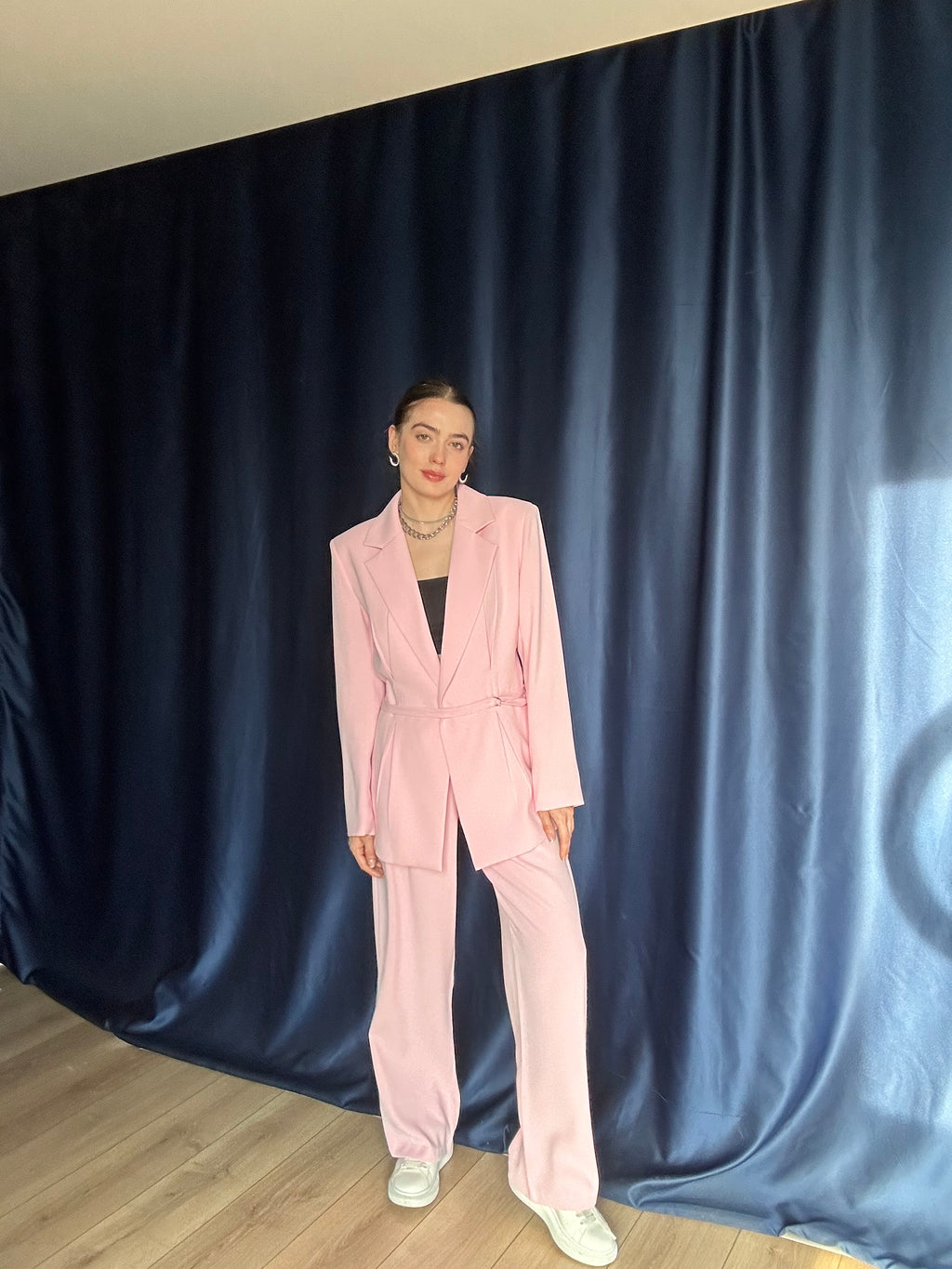 Aec Prive Kadın Lüx Couture  Beli İnce Gösteren Ceket Pantolon Takım -4888