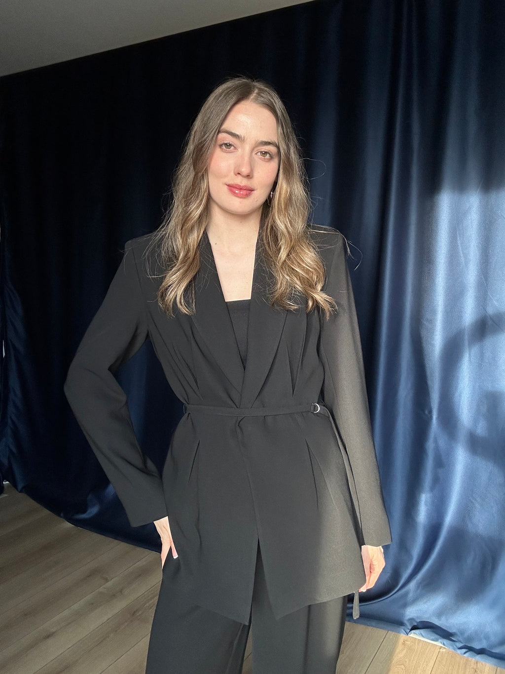 Aec Prive Kadın Lüx Couture  Beli İnce Gösteren Ceket Pantolon Takım -4888