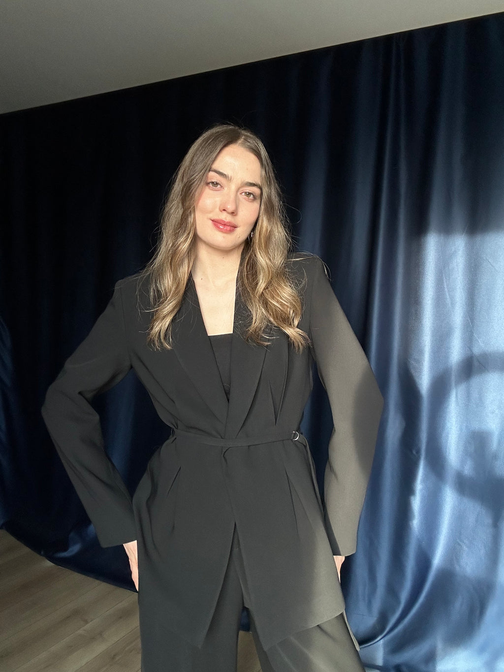 Aec Prive Kadın Lüx Couture  Beli İnce Gösteren Ceket Pantolon Takım -4888