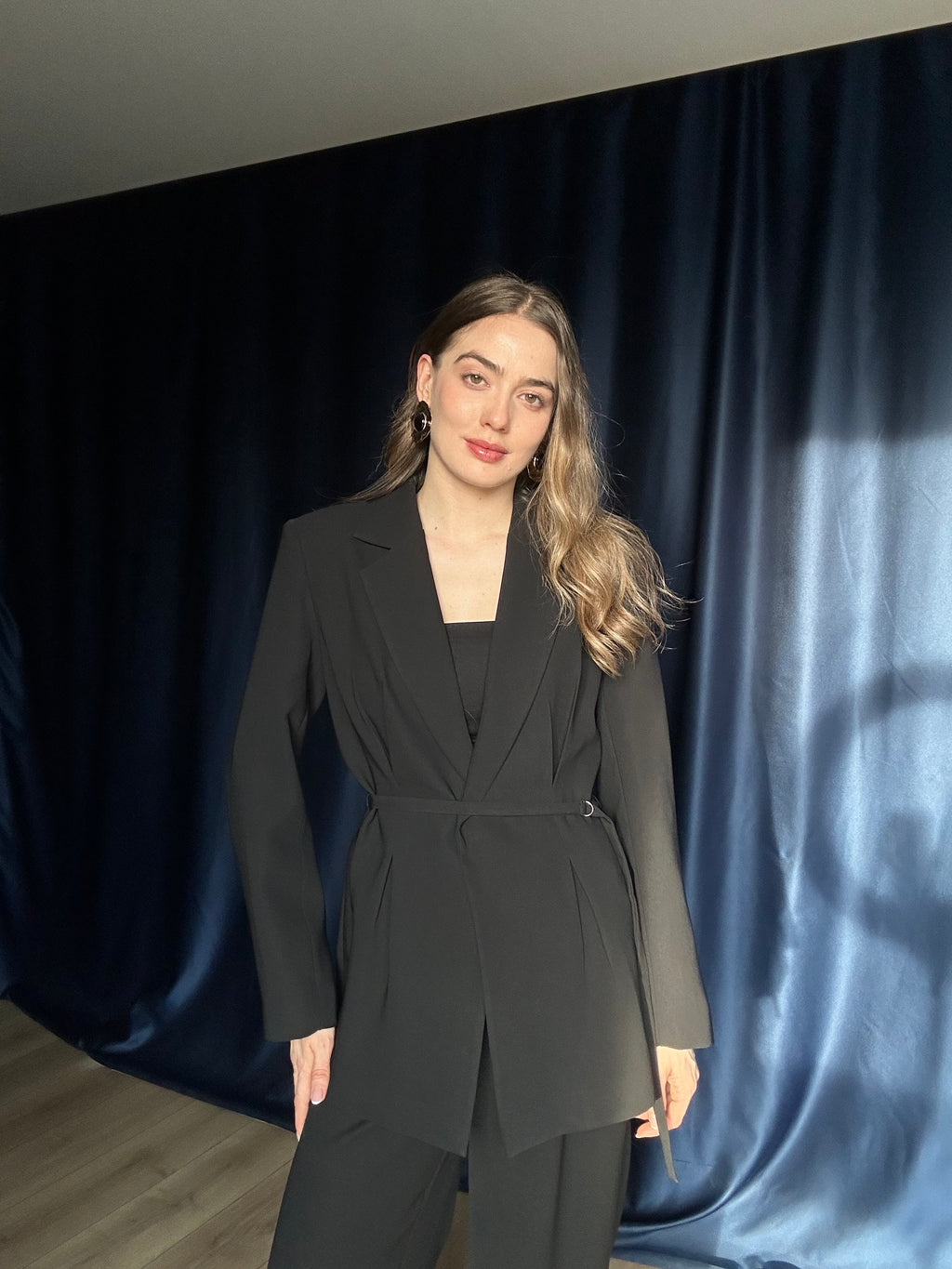 Aec Prive Kadın Lüx Couture  Beli İnce Gösteren Ceket Pantolon Takım -4888