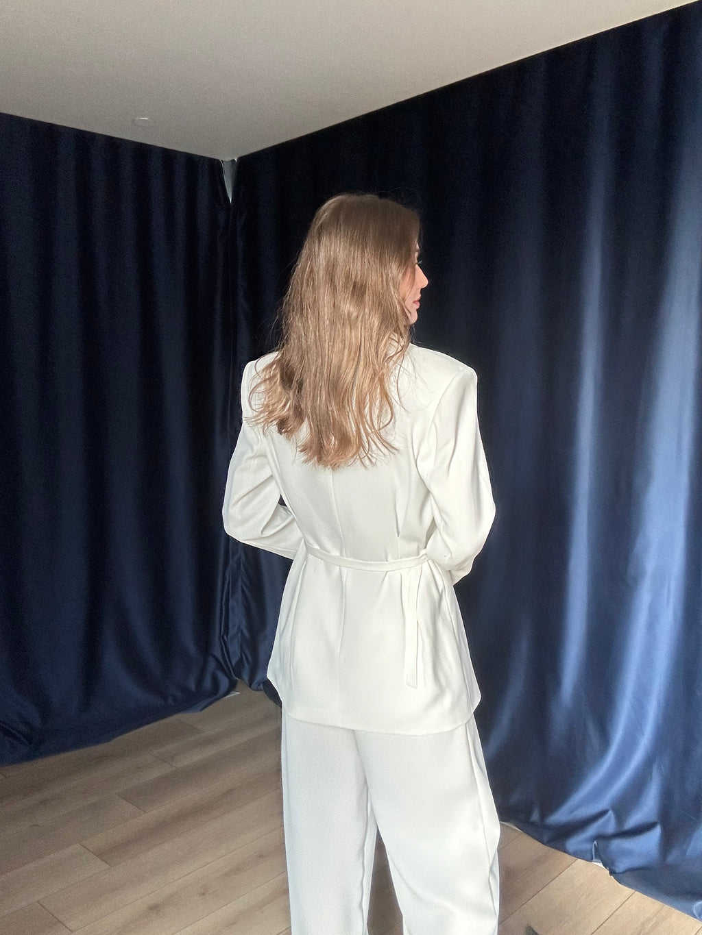 Aec Prive Kadın Lüx Couture  Beli İnce Gösteren Ceket Pantolon Takım -4888