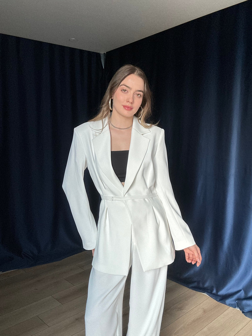 Aec Prive Kadın Lüx Couture  Beli İnce Gösteren Ceket Pantolon Takım -4888