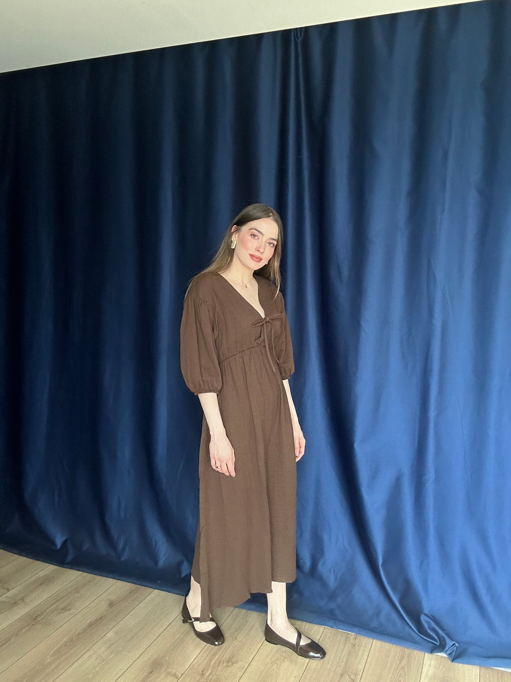 WOMEN'S NEW SEASON SUMMER LONG MUSLIN DRESS