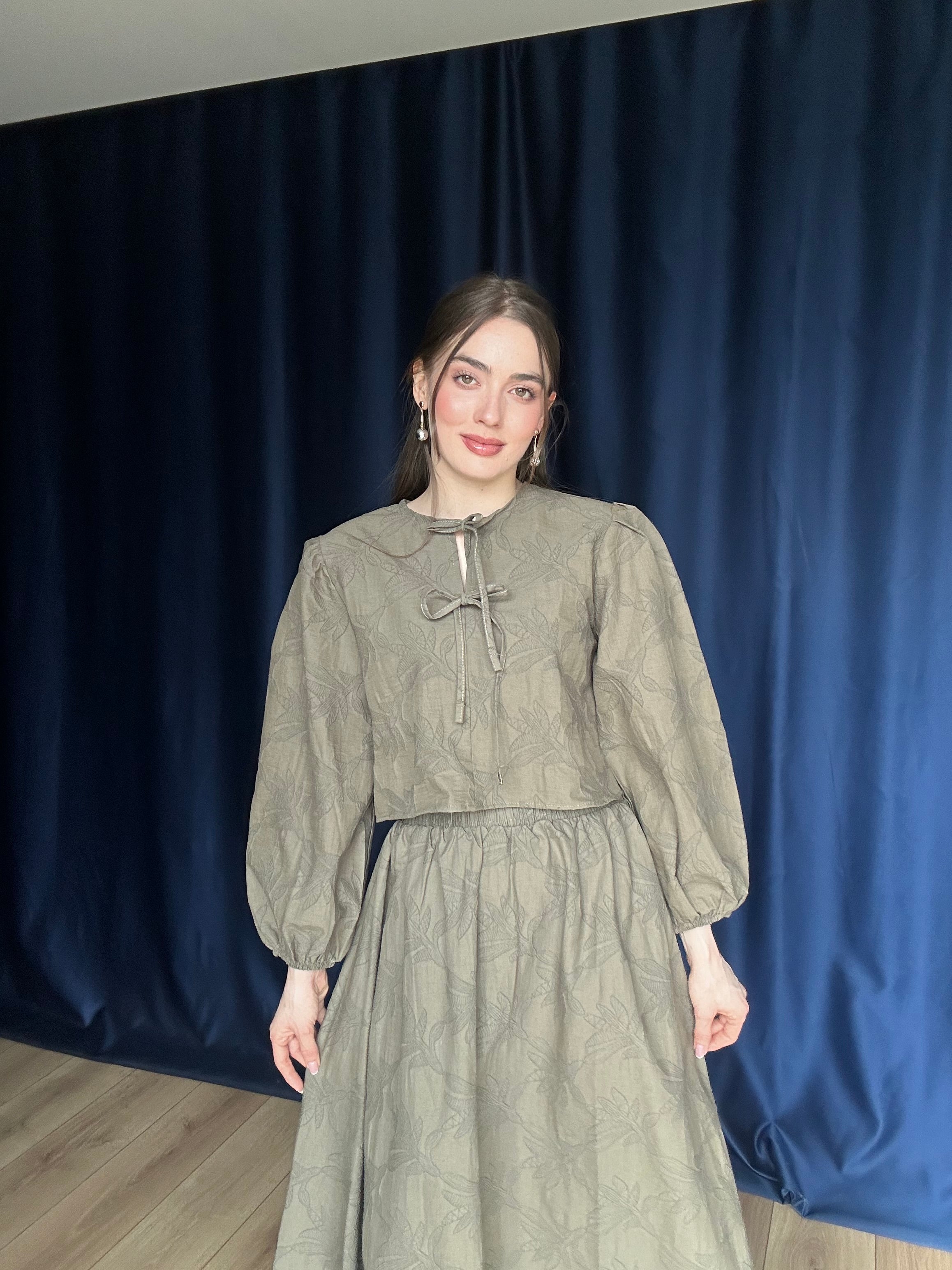 Aec Prive Women's Lena Blouse - Skirt Set - 4724