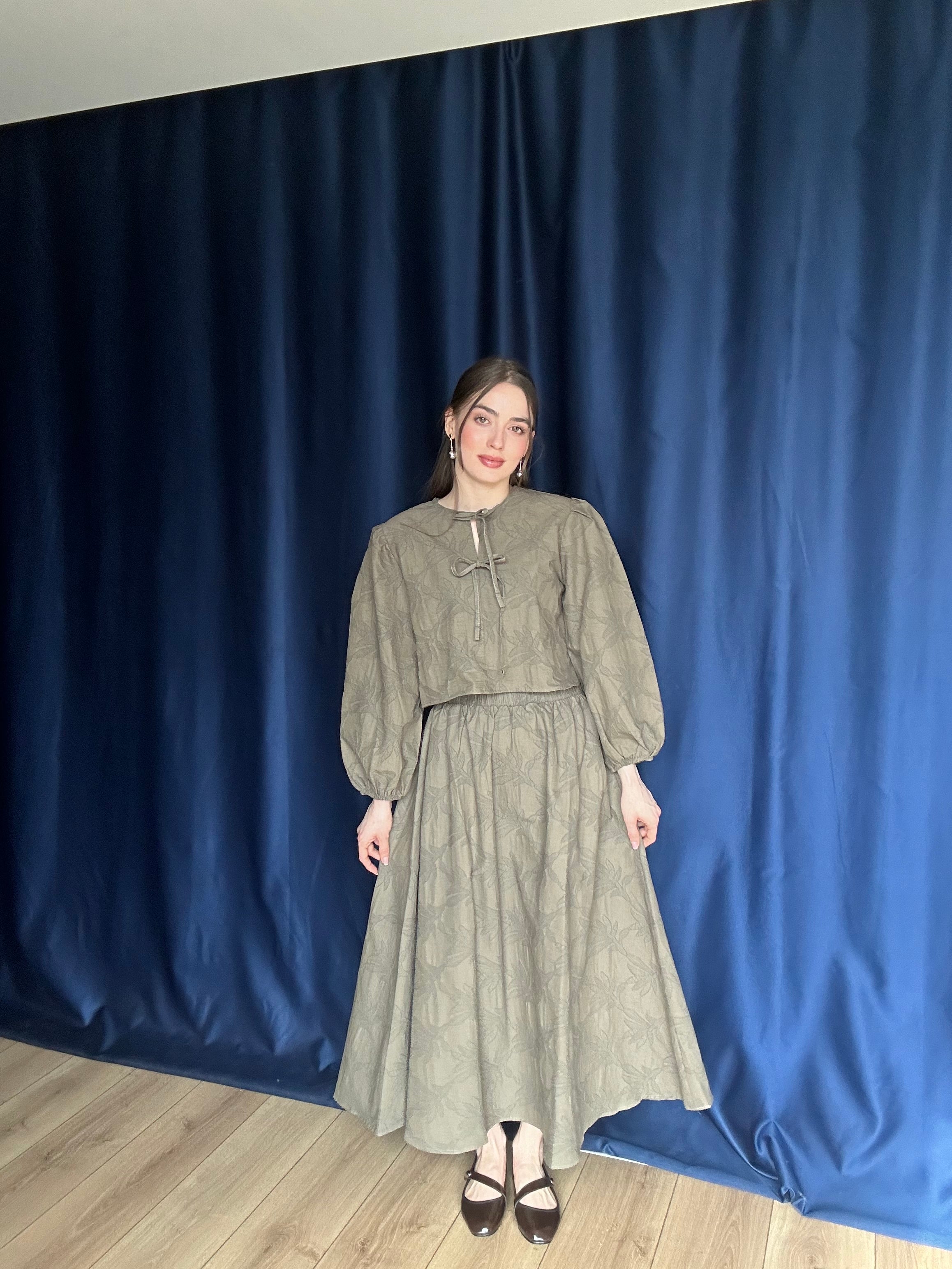 Aec Prive Women's Lena Blouse - Skirt Set - 4724