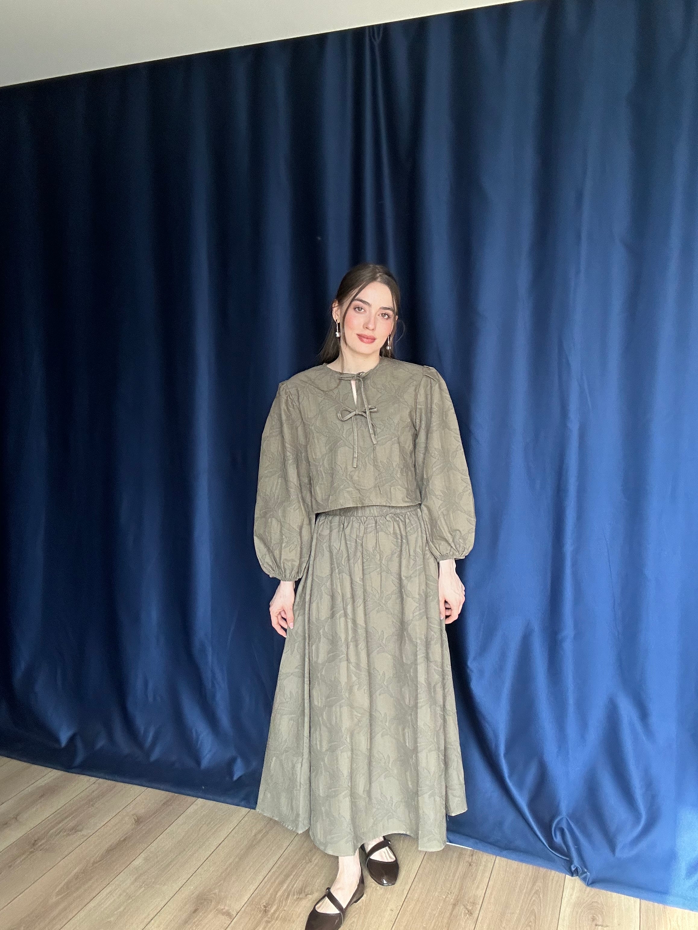 Aec Prive Women's Lena Blouse - Skirt Set - 4724