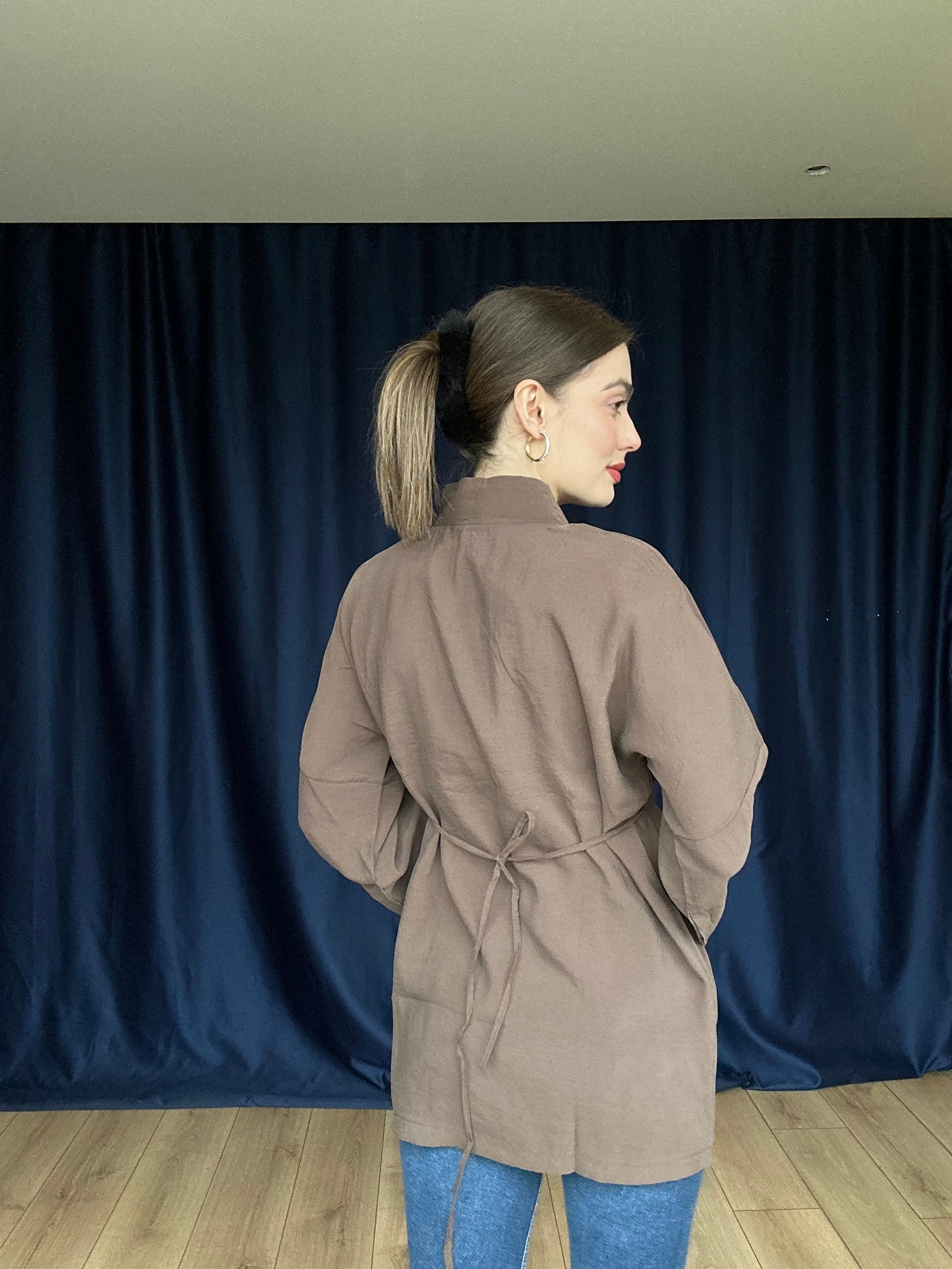 Aec Prive Kadın Natural Kimono - 4534