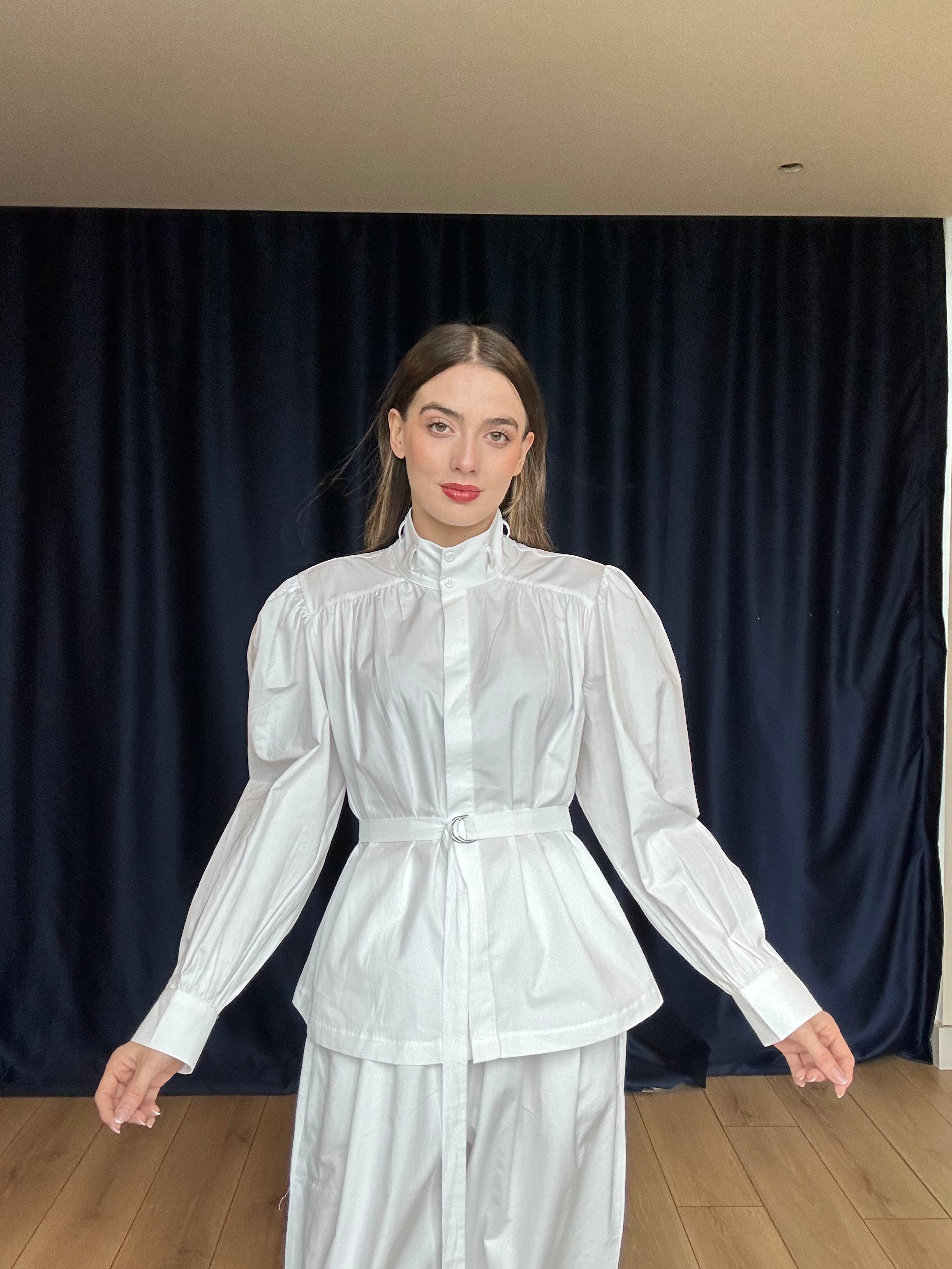 Aec Prive Kadın Premium Poplin Gömlek Pantolon Suit- 34323