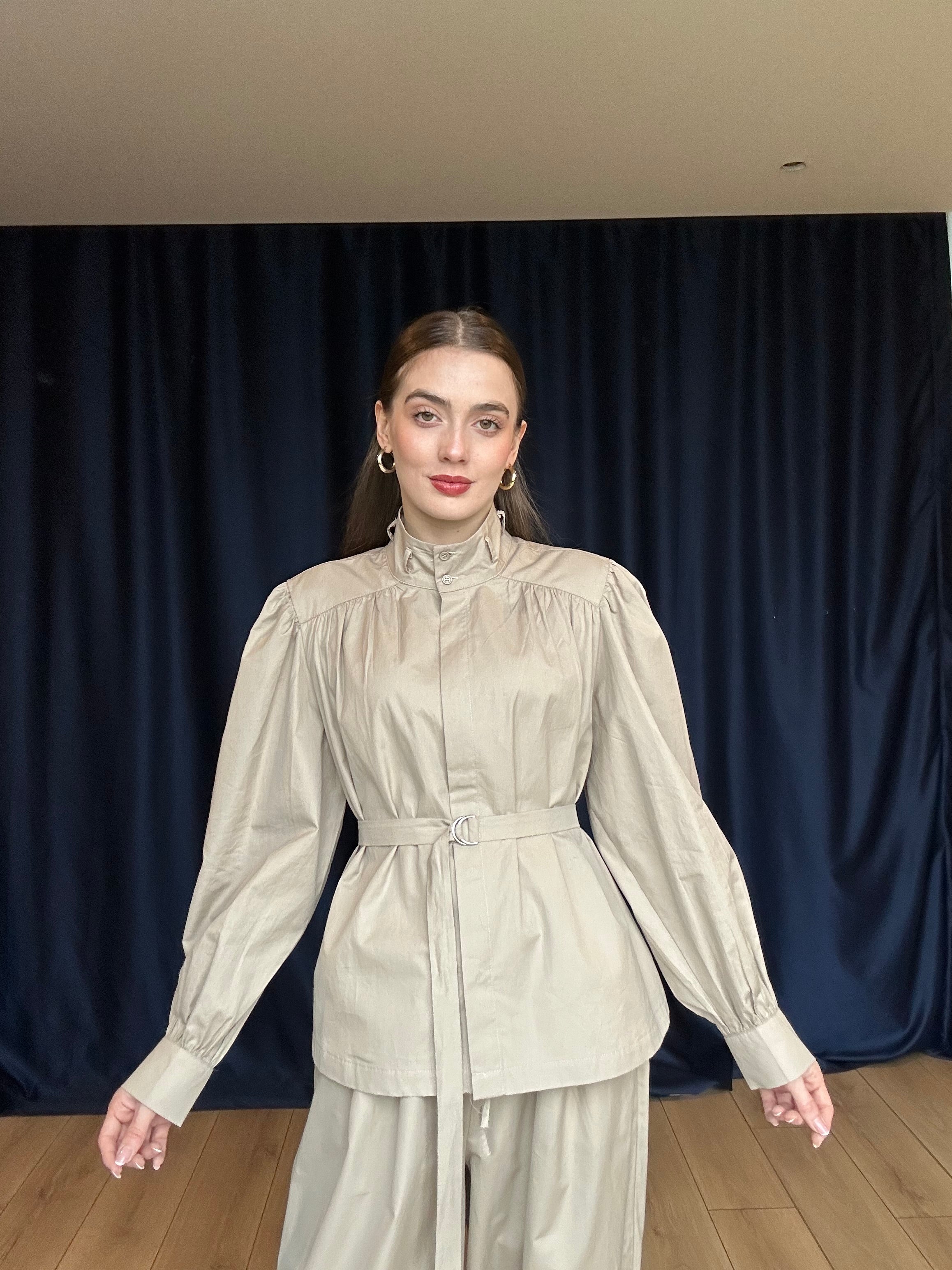 Aec Prive Kadın Premium Poplin Gömlek Pantolon Suit- 34323