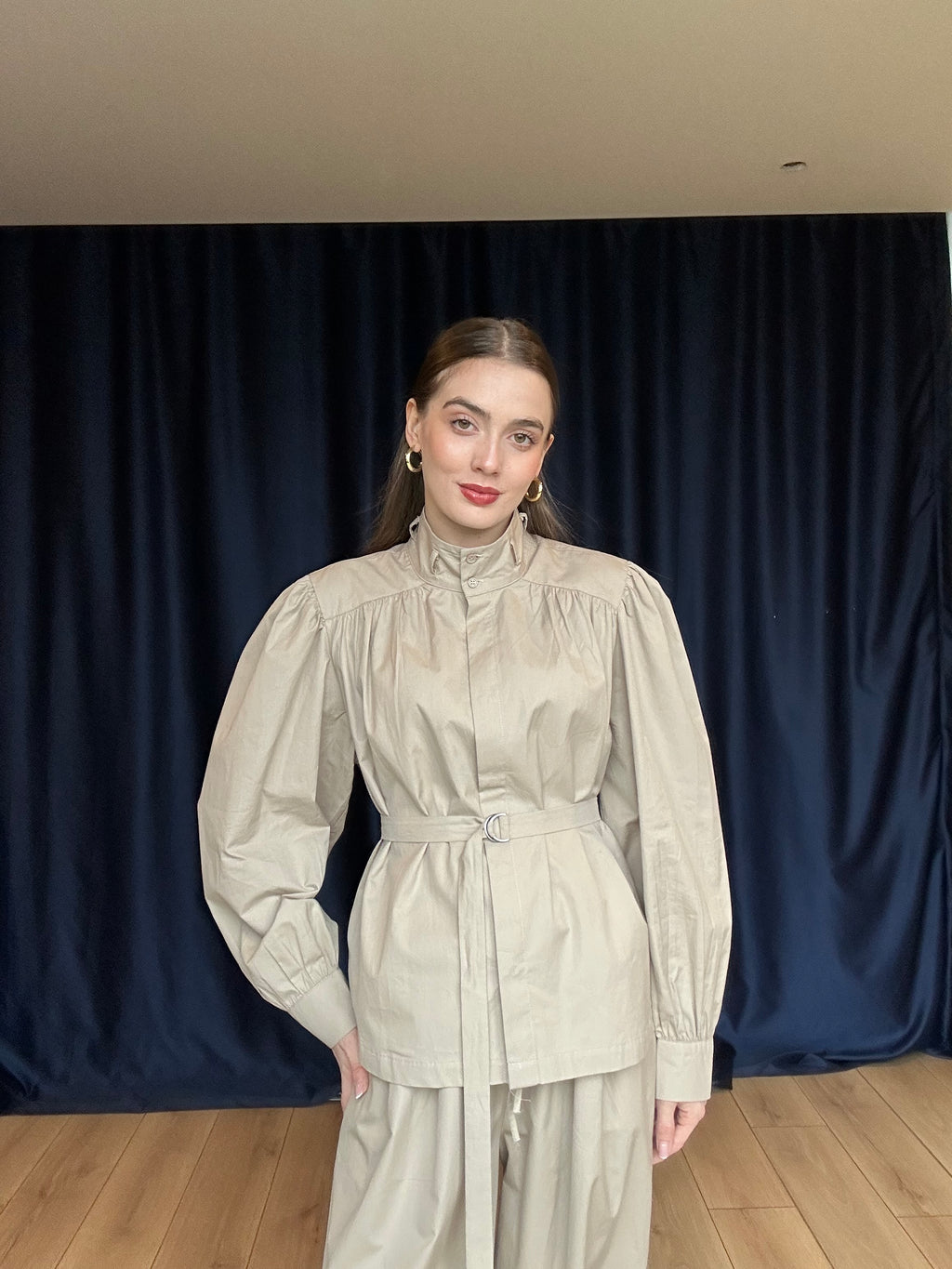 Aec Prive Kadın Premium Poplin Gömlek Pantolon Suit- 34323