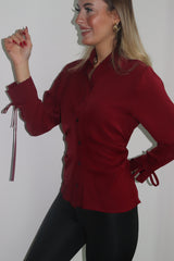 Aec Prive Kadın Özel Tasarım Beli İnce Gösteren Gömlek